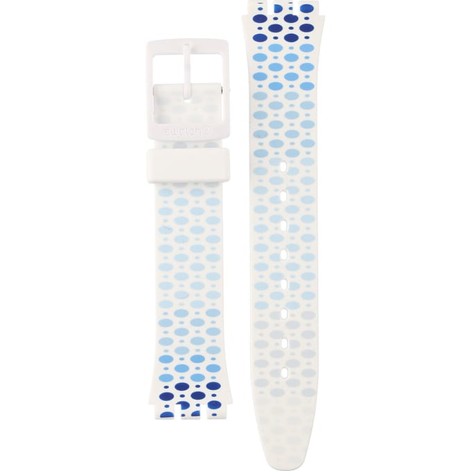 Swatch Plastic - Originals Medium (34mm) /Access/Solar/Musicall/Stop - G/SK/SL/SR/SS/SO28 AGW201 GW201 Paveblue Horlogeband