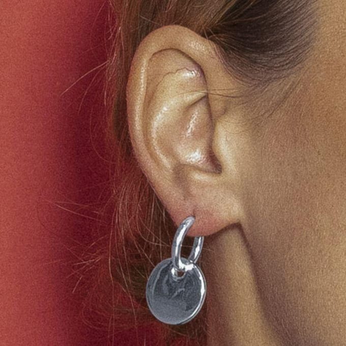 Luxenter oorbellen met - zilverkleurige afwerking - Lieb
