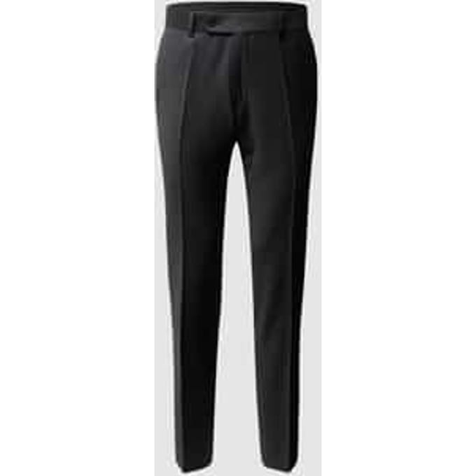 Pantalon met fijn geweven motief