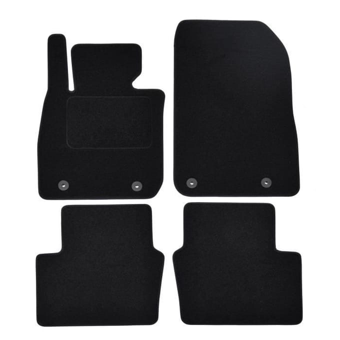 Tapis de sol - Mazda - CX-3 - Velours noir - 4 pièces - Ajustement précis