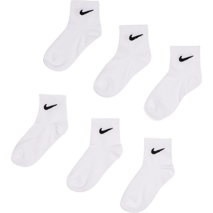 Nike Kids Sokken Unisex - Wit - Maat 27 - 35 - Poly Jersey
