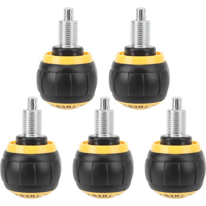 5 STUKS Trekpen Veerknop IJzer Plastic Universeel Hometrainer Verstelknop Vervangingsonderdelen black