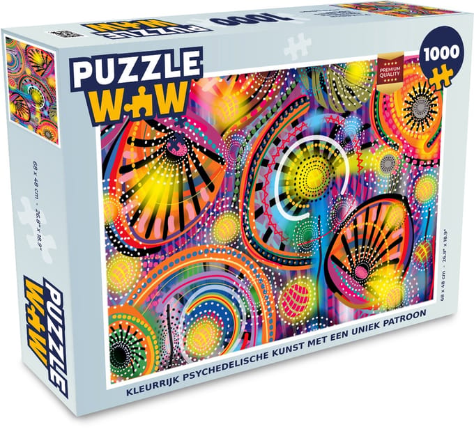 Puzzel Vormen - Kunst - Patronen - Psychedelisch - Legpuzzel - Puzzel 1000 stukjes volwassenen