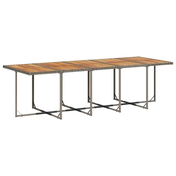 vidaXL - 15-delige - Tuinset - met - kussens - poly - rattan - grijs
