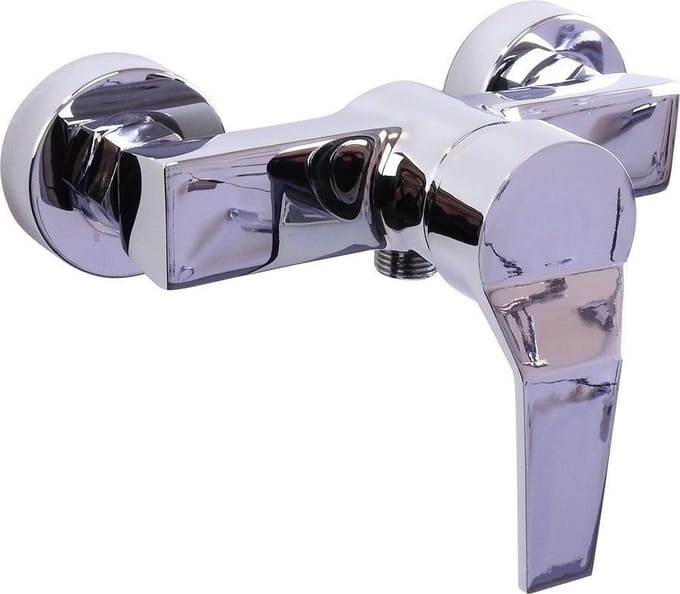 WillieJan Eenhandel Douche Meng Kraan 73305 - Uitsluitend Douche Uitloop -Hartafstand 15 cm - Messing