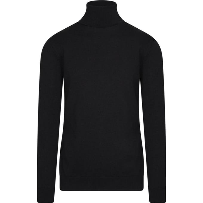 Cappuccino Italia - Heren Sweaters Coltrui Black - Zwart - Maat L