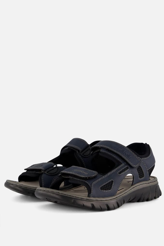 Rieker Balti Sandalen blauw Leer - Maat 45