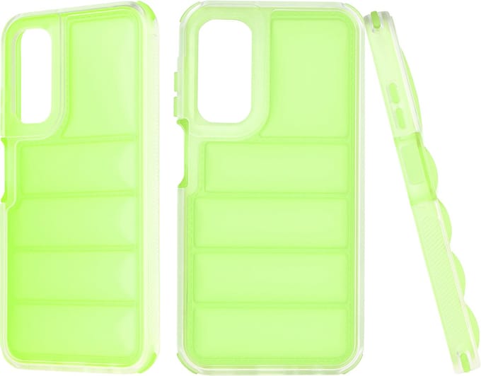 Hoesje geschikt voor Samsung Galaxy A25 - Techsuit Wave Shield Shockproof Hard Case Back Cover - Groen