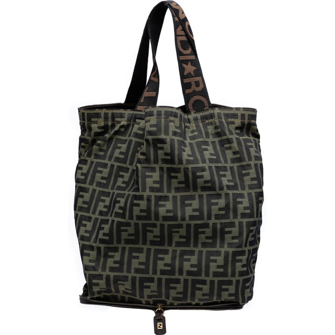 Tweedekans Zucca Canvas en Nylon Vouwbare Tas