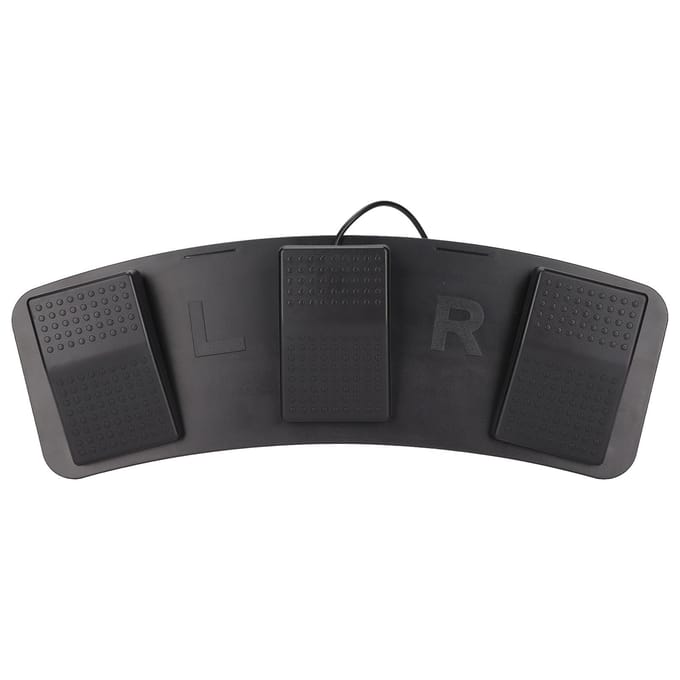 USB Drievoudig Voetpedaal Multifunctioneel Ergonomisch Drievoudig Voetpedaal voor Spelen Fabriekstesten black