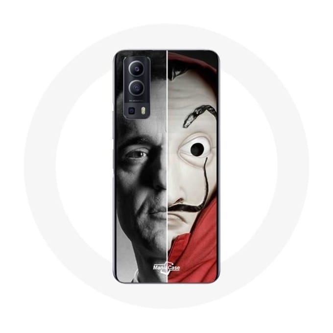 Coque Vivo Y72 La casa de papel Berlin Mask Split