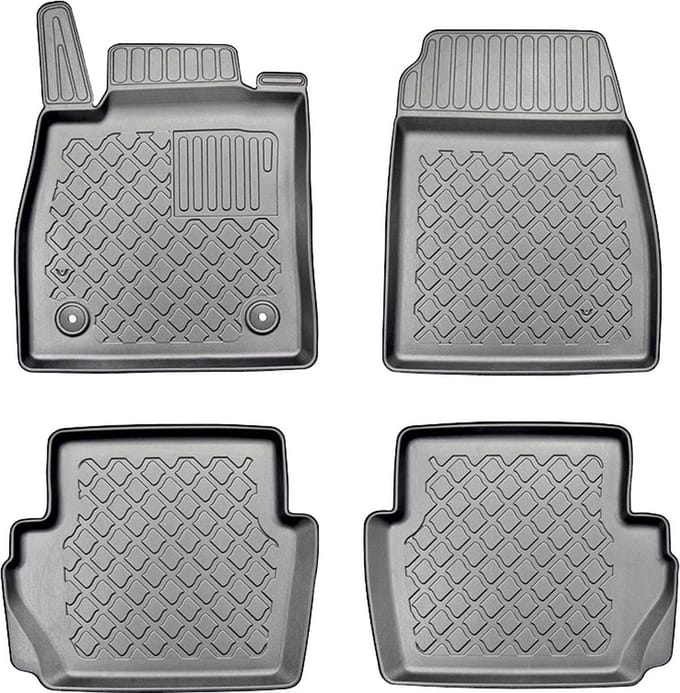 3D Automatten voor Ford Fiesta (vanaf 2017) en Ford Puma (vanaf 2019-) - 4-delig - TPE-Rubber