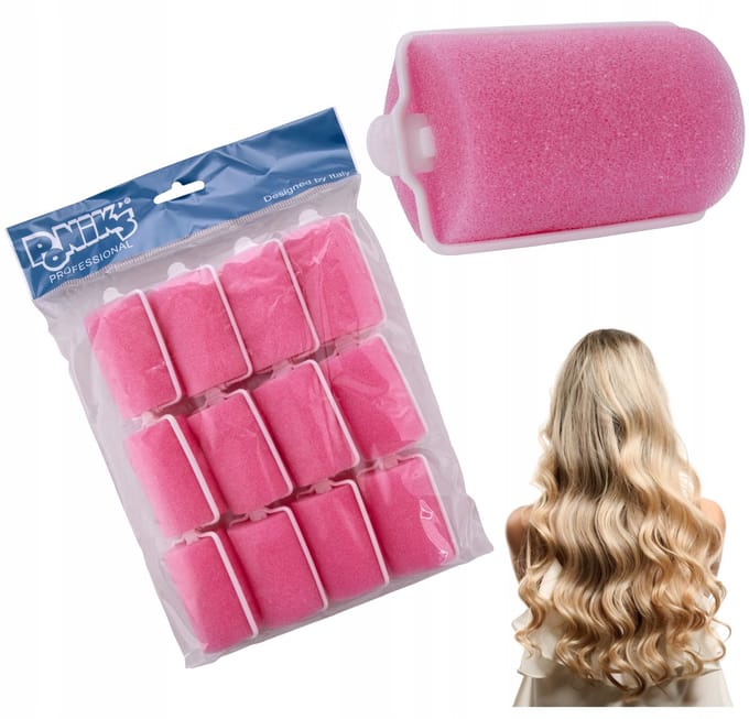Poniks Haarrollers Papilotten Goud 38mm - 12 Stuks - Dikke Grote XXL
