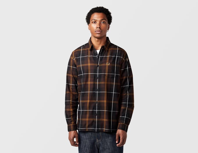 Fred Perry Bruin geruit twill overhemd