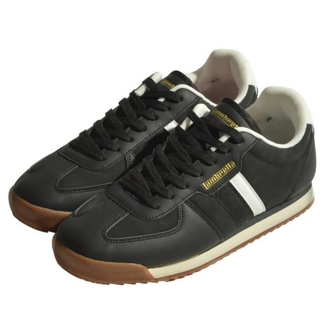 Lambretta Heren Diego Sneakers (Zwart/Wit)