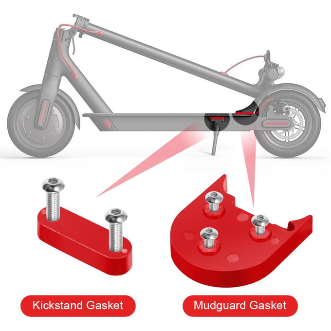 Elektrische scooter 10 inch bandenwiel spatbord afstandhouder standaard afstandhouder achterwiel spatbordbeugel zwart