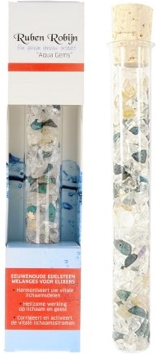Anti-stress & Depressie small Aqua Gems edelsteenwand