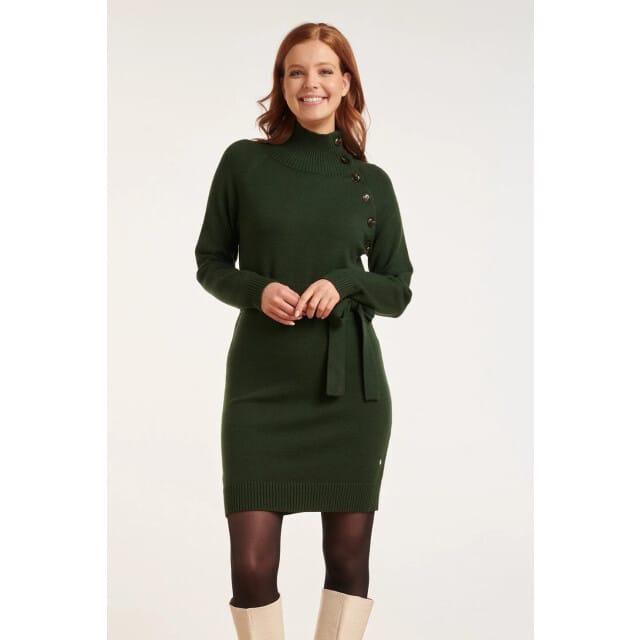 Smashed Lemon 24621 gebreide jurk met hoge hals |