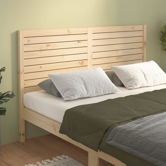 vidaXL - Hoofdbord - 141x4x100 - cm - massief - grenenhout