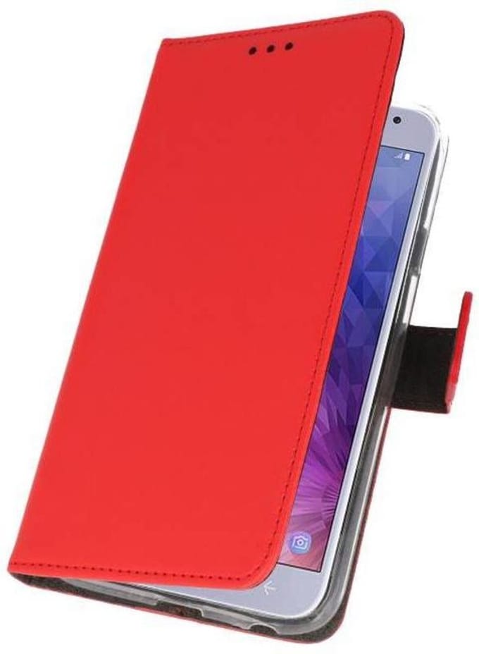 Bestcases Pasjeshouder Telefoonhoesje Samsung Galaxy J4 (2018) -  Rood