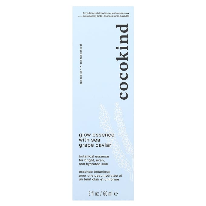 Cocokind, Glow Essence, met Zeewier Kaviaar, 2 fl oz (60 ml) white