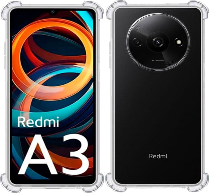 Hoesje geschikt voor Xiaomi Redmi A3 – Extreme Shock Case – Cover Transparant
