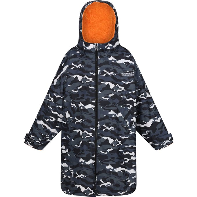 Regatta Camouflage Waterdichte Veranderjas voor Kinderen/Kinderen (Zwart/perzik)