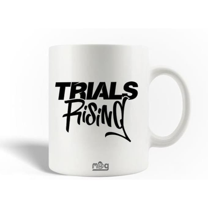 Mug - MANIACASE - Trials Rising - Céramique - Noir - 30cl - Compatible lave-vaisselle