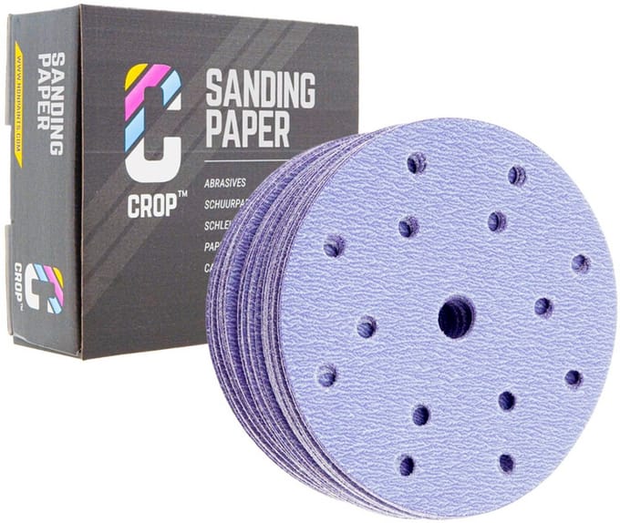 CROP Purple Ceramic Schuurschijf 150mm korrel 80 - 50 stuks
