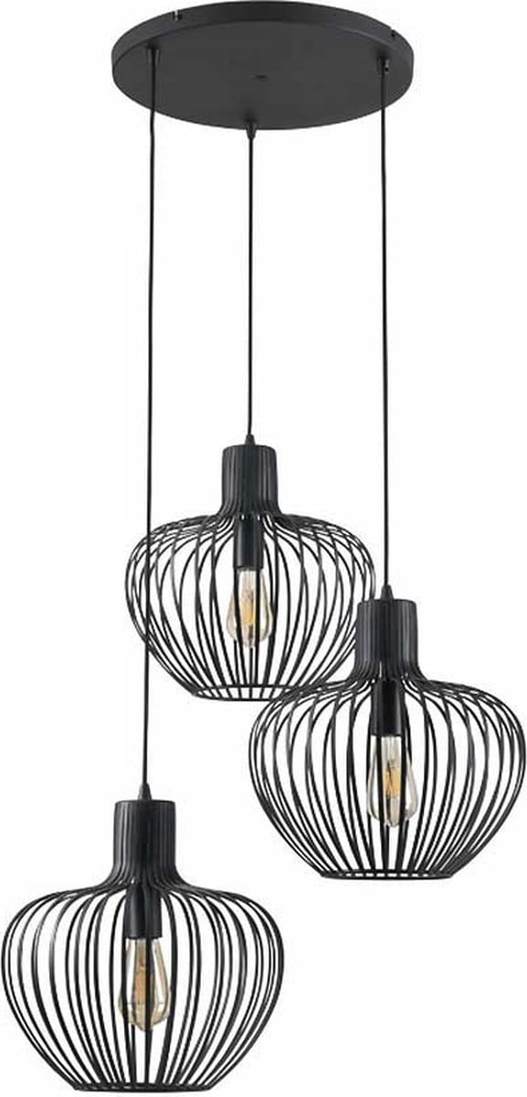 Freelight - Hanglamp Arraffone 3 lichts Ø 40 cm zwart