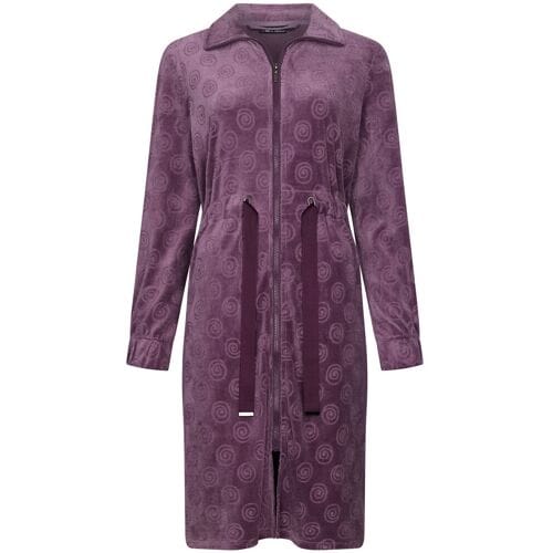 Velours badjas donkerpaars Pastunette - Paars - Maat - S