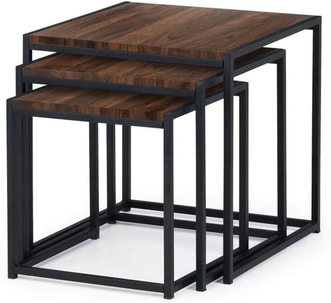 Julian Bowen Tribeca Nest van 3 tafels - Walnoot