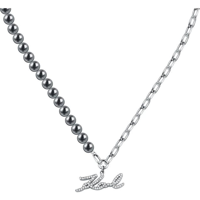 Karl Lagerfeld - KLAYR02 - Ketting - Dames - PEARL - 40+5 cm