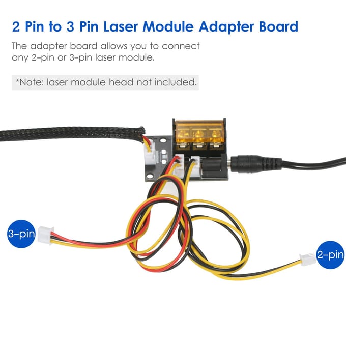 Carte adaptateur de Module Laser 2 broches à 3 broches, carte de Conversion de Machine de gravure Laser à 3 interfaces avec Adapter Board