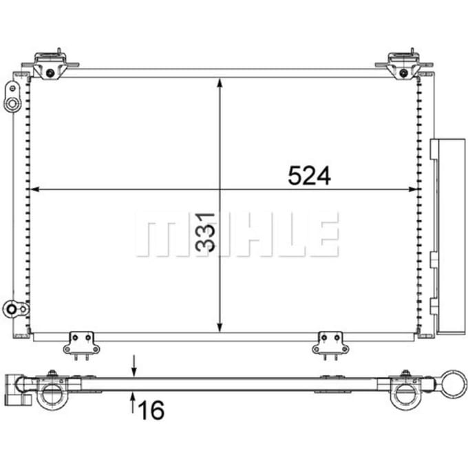 Condensator, airconditioner MAHLE AC 292 000S