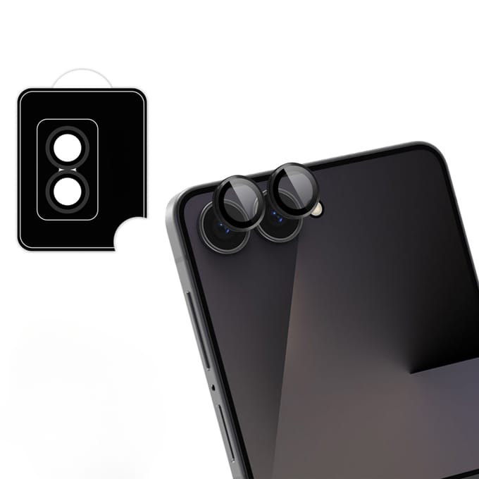 imoshion Camera Lens Protector - Geschikt voor Samsung Galaxy Z Flip 7 - 2 Pack - Zwart