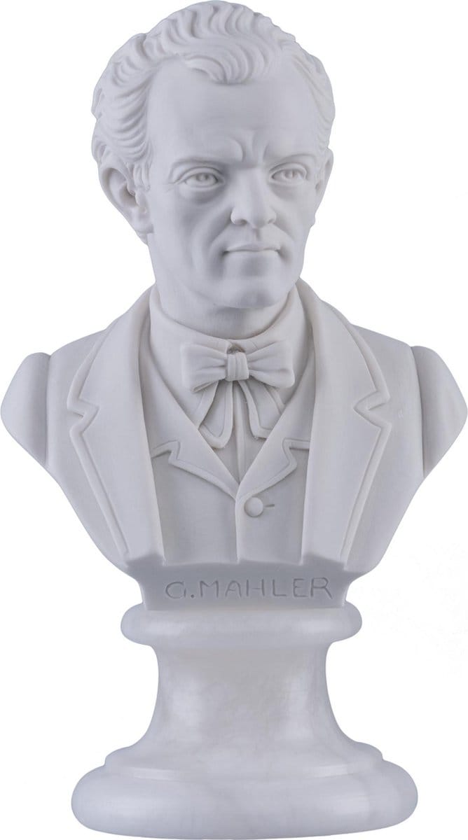 Music Gifts - Albast borstbeeld Mahler - 15 cm