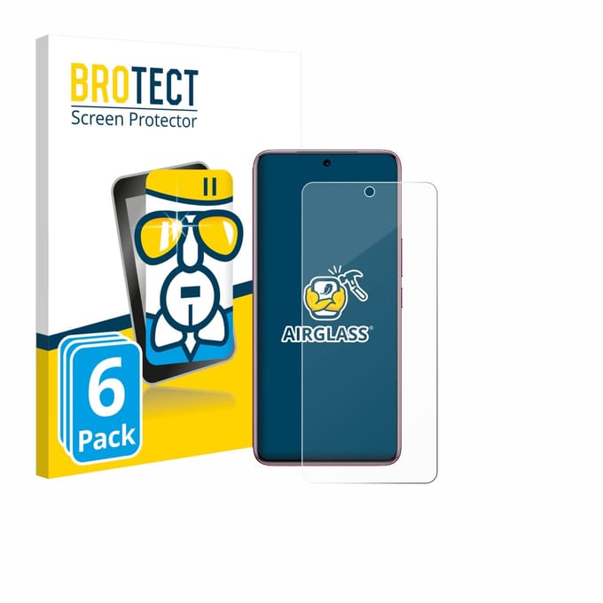 Screenprotector 6 Stuks voor Vivo V60e 5G Beschermglas transparant