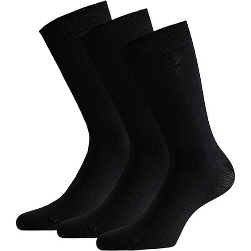 Apollo Sokken Basic Bamboo Zwart 3-pack-39/42
