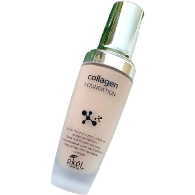 EKEL Fond de Teint Collagène 50ml | Fond de Teint Maquillage Hydratant au Collagène beige