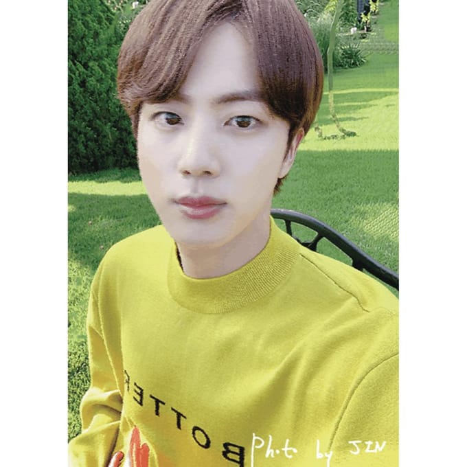 CARTE POSTALE LENTICULAIRE BTS (ÊTRE) BE JIN