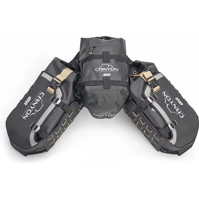 Motorbagageset 2 zadeltas + achtertas Givi