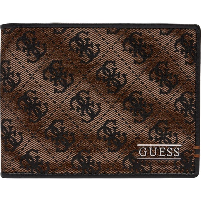 GUESS portemonnee Boston Bifold Wallet Coffee bruine