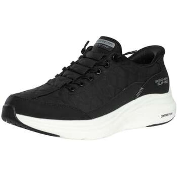 Skechers CONTOUR FOAM - COZY FIT Heren Instappers - Zwart / Wit