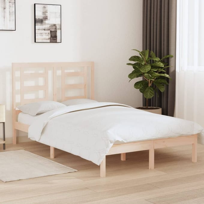 vidaXL - Bedframe - zonder - matras - massief - grenenhout - 120x200 - cm