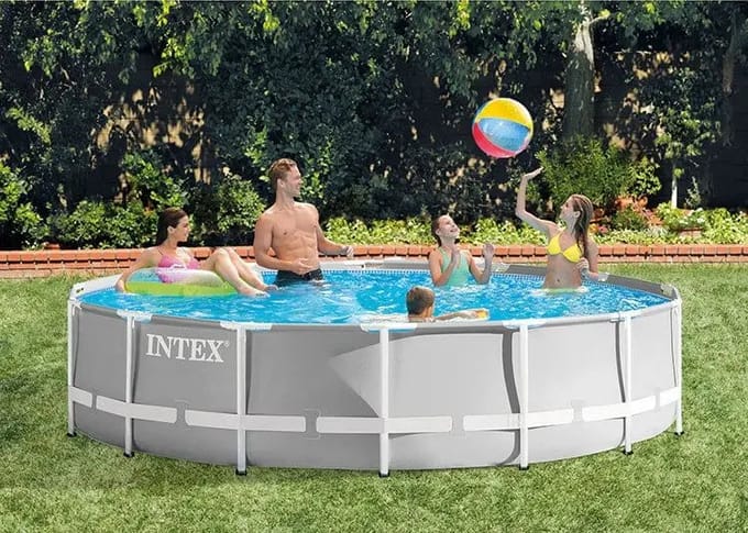 Intex Prism Frame™ Premium Pool Set - Opzetzwembad - Ø 427 x 107 cm met filterpomp