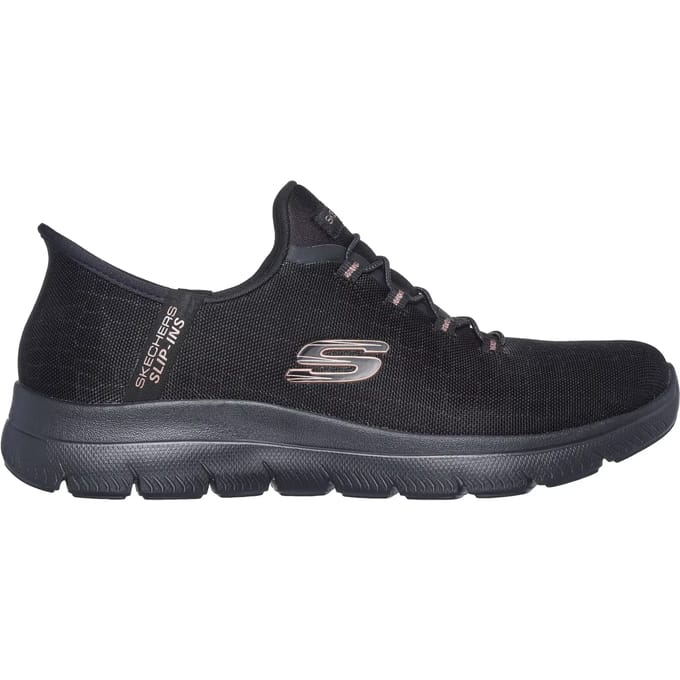 Skechers SUMMITS-CLASSY NIGHT Dames Instappers - Zwart / Rose Gold