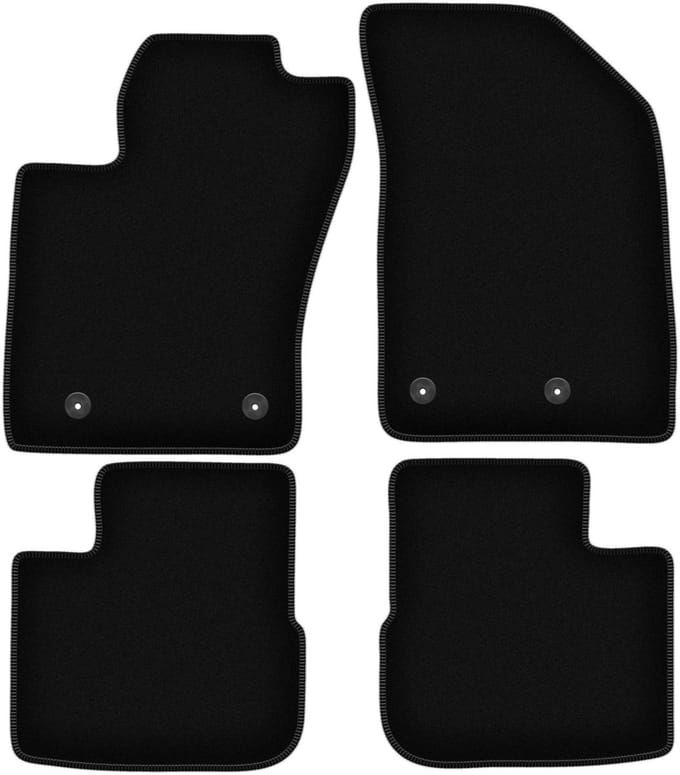BASIC zwarte veloursmatten voor: Fiat Tipo II hatchback (2015-)