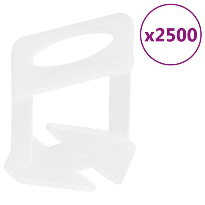 vidaXL - Nivelleerklemmen - voor - tegels - 2500 - st - 2 - mm