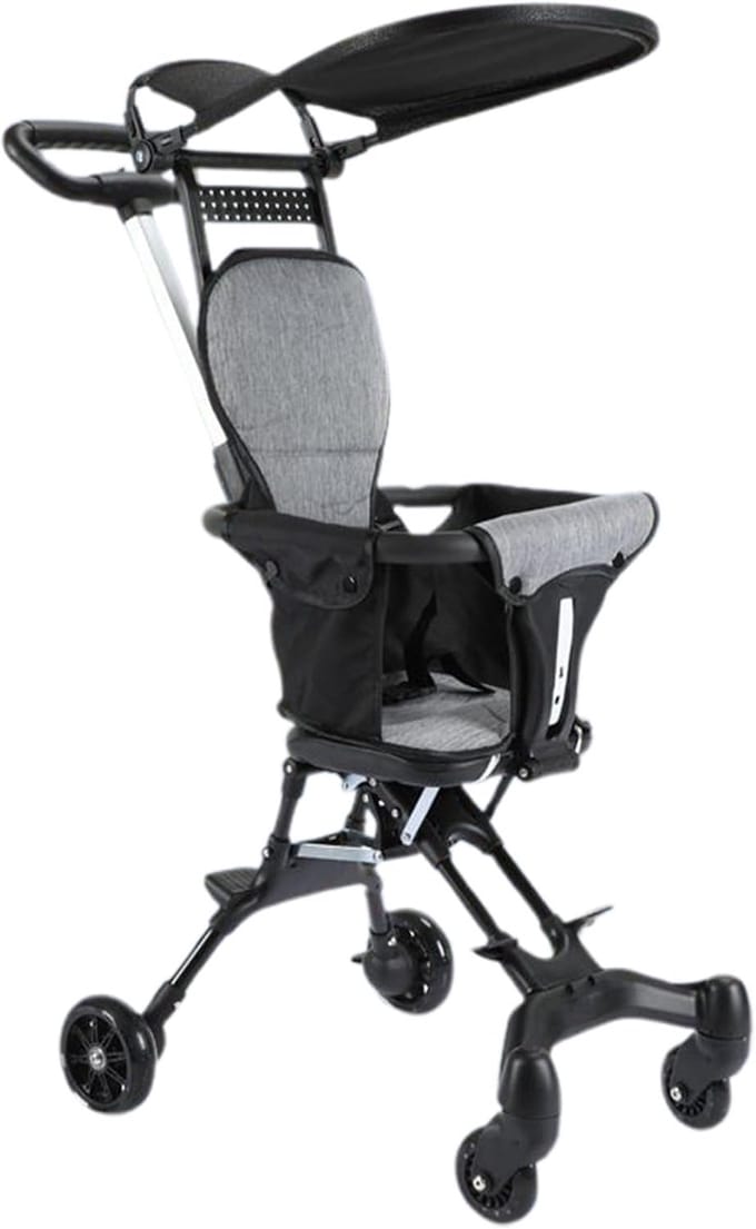 Lichte Kinderwagen - Draagbare Buggy - Reizen met Kinderen - Compact Opvouwbaar - 50 x 44 x 18 cm - Zwart